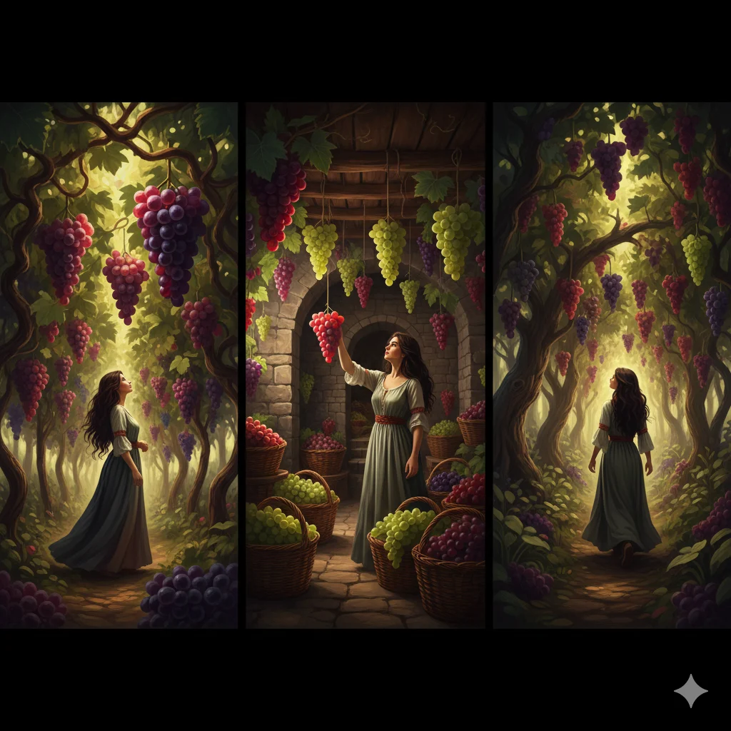 spiritual meaning of grapes in a dream