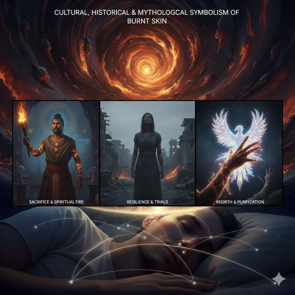 dream meaning burnt skin