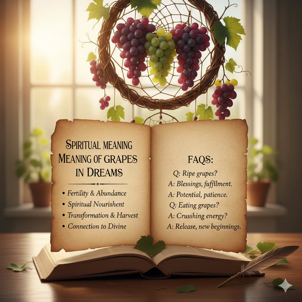 spiritual meaning of grapes in a dream