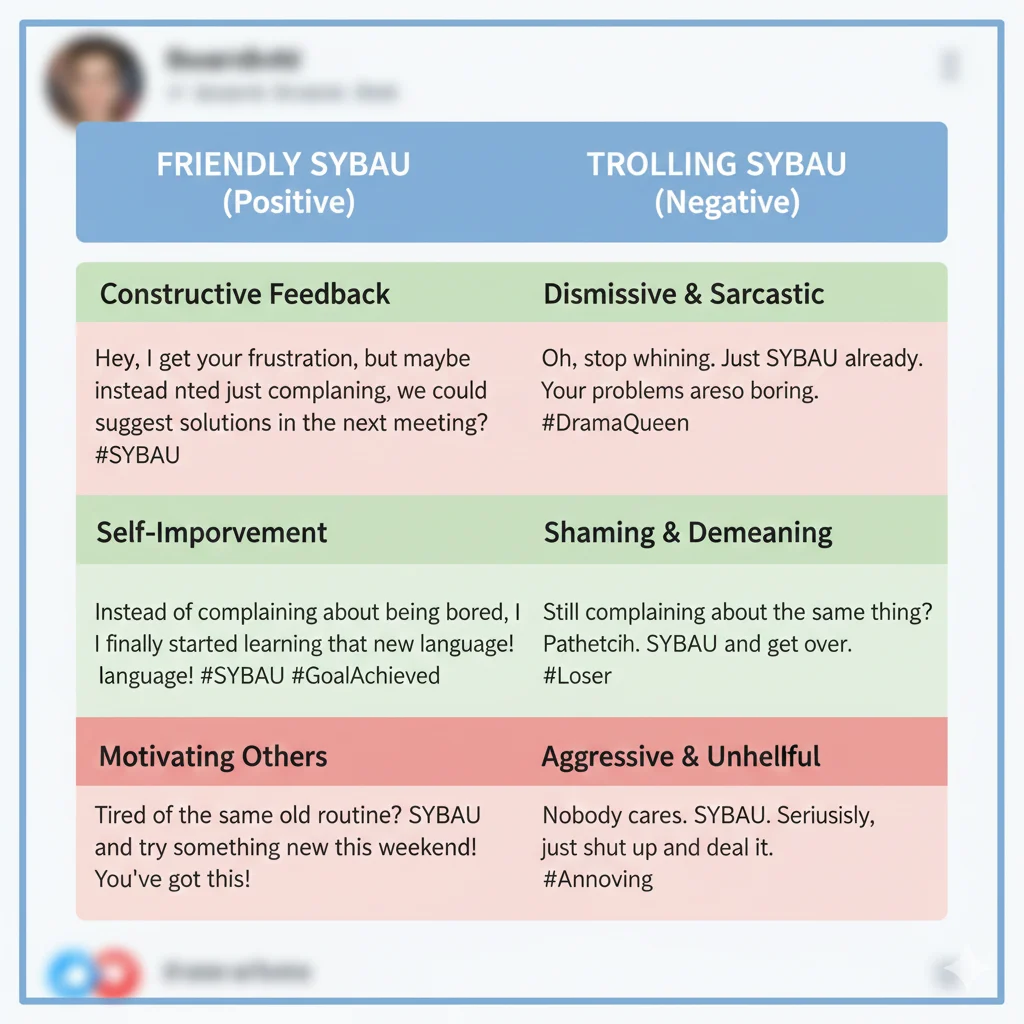 What Does SYBAU Mean