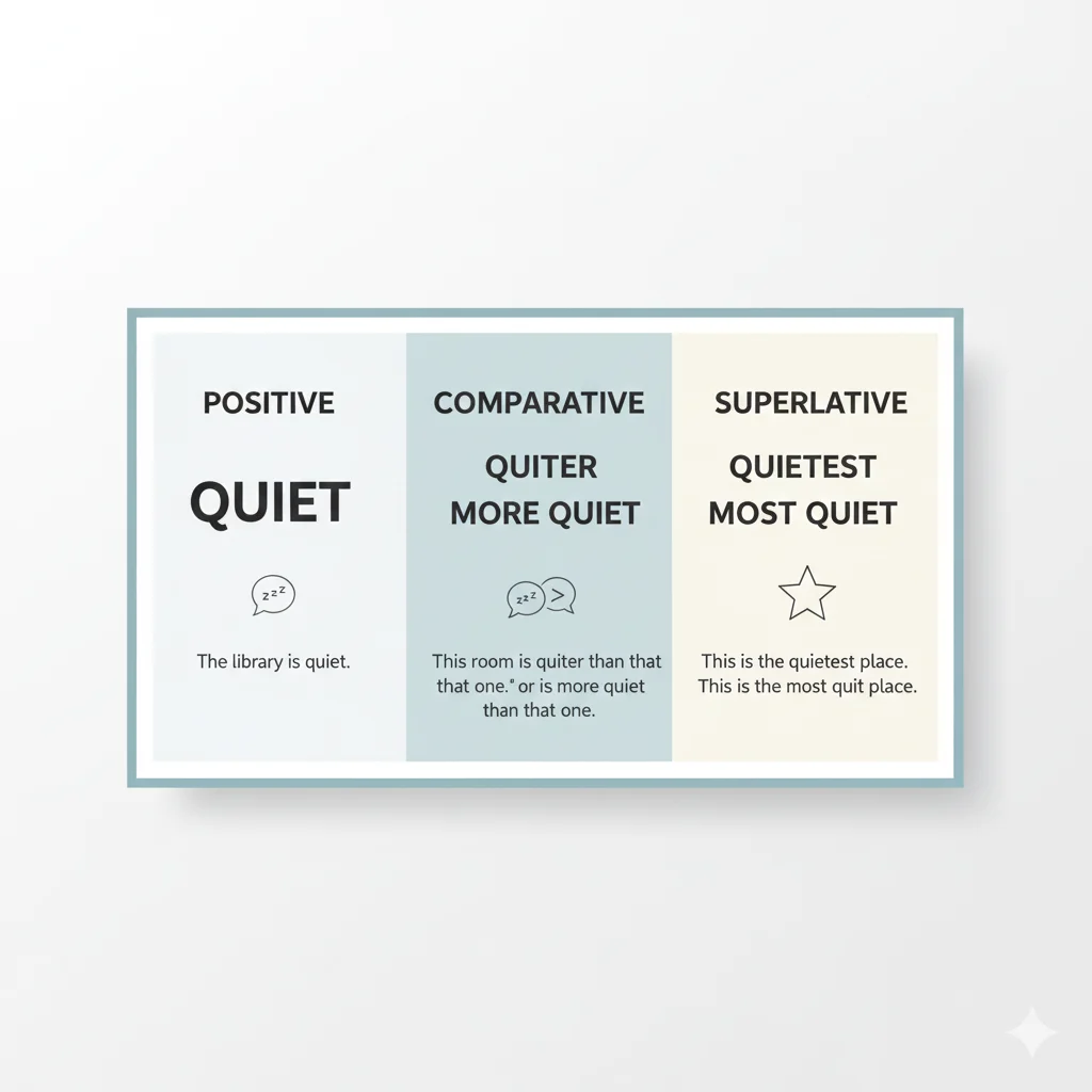 Quiet Comparative and Superlative