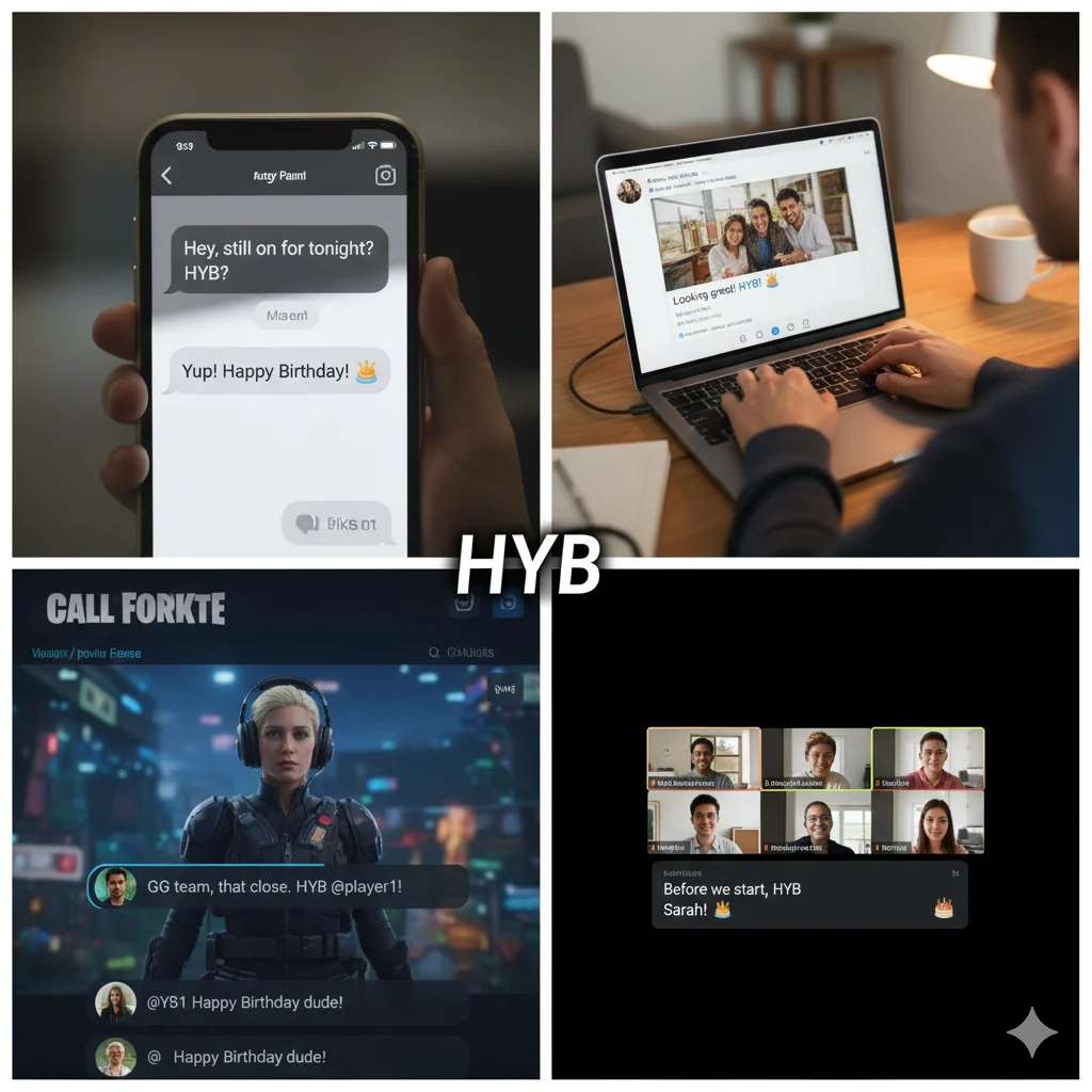 What Does HYB Mean in Text