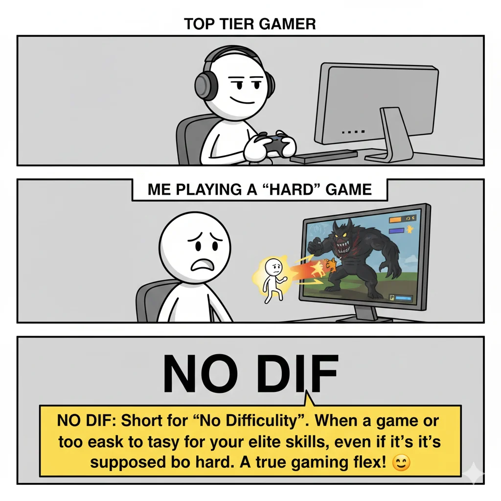 What Does No Dif Mean