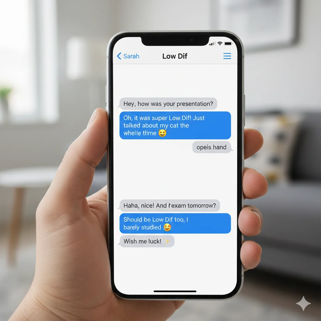What Does No Dif Mean