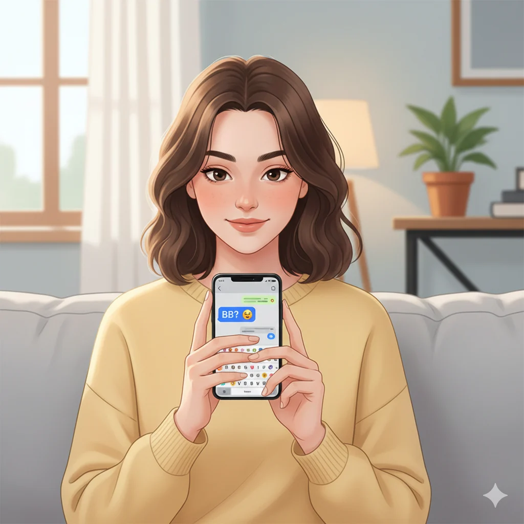  bb mean in text from a girl