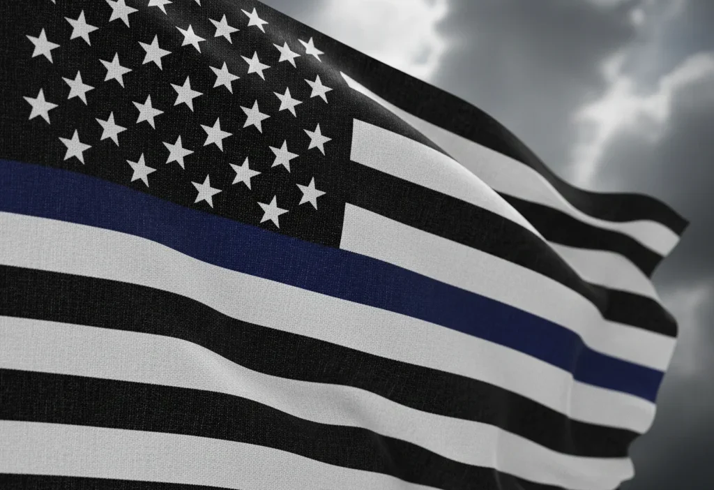 Black and White American Flag Mean