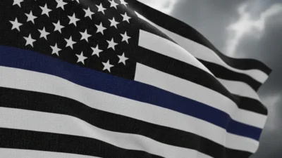 Black and White American Flag Mean