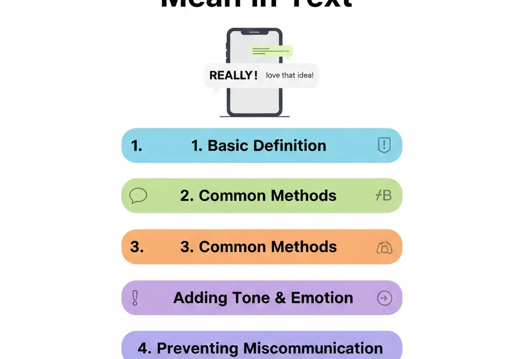 Emphasize Mean in Text